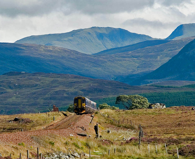 Med tog gennem det skotske højland - West Highland Line